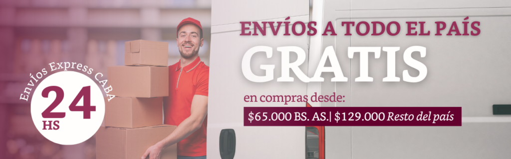 Banner web envíos gratis BS AS y Pais